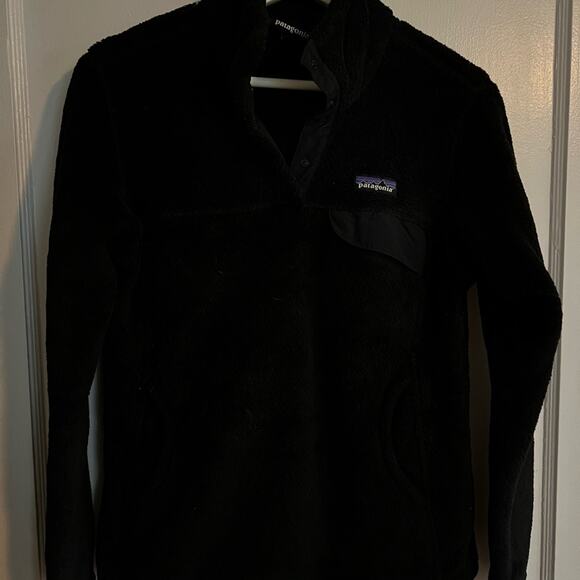 Patagonia Black Zip Up Fleece Sweater - Picture 4 of 6